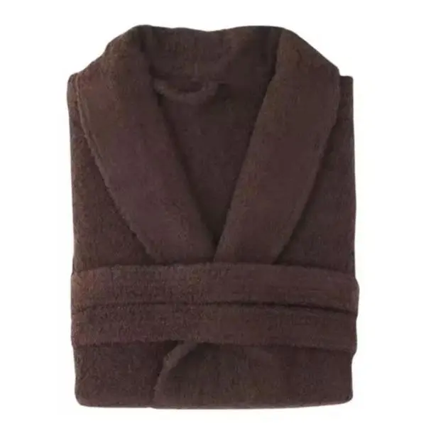 ALBORNOZ COMFORT 100% Algodon Albornoz Unisex Baño 100% Algodón 400GR/M2 Bata Corta en Rizo de Felpa Mujer - 1