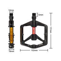Pedal De Bicicleta ZTTO MTB Ultraligero De Aleación De Aluminio Con Rodamientos DU Bushing Para Montaña Gravel Carretera 9/16 Hilo - details 2