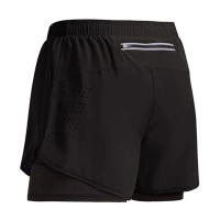 Shorts De Correr Para Hombre Secado Rápido Entrenamiento De Fitness Ventilado Doble Capa Sport Workout Bodybuilding Pantalones De Entrenamiento - details 2