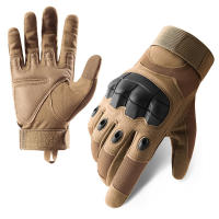 Guantes Motociclista Completo Dedos Antideslizante Militar Guantes Deportivos Al Aire Libre Protector Unisex Talla M L XL Colores Negro Verde Marrón - details 10