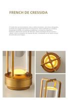 Lámpara De Mesa Recargable 2000 Mah Luz Nocturna Táctil USB Para Camping Y Uso Doméstico Luz Atmosfera Exterior Y Interior - details 1