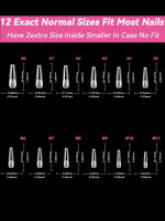 120PCS Uñas De Coffin Largas Y Curvas Extra Largas Cubiertas Mitad Uñas De Acrílico Profesional Uñas Falsas De Plástico Para Manicura Casera - details 9