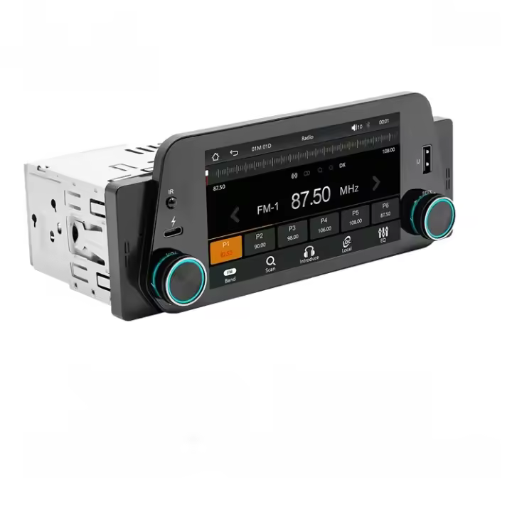 BQCC 1din Reproductor Multimedia Para Coche Pantalla Táctil HD 5 Pulgadas Con Android Auto Carplay Bluetooth USB FM Mirrorlink Universal - 1