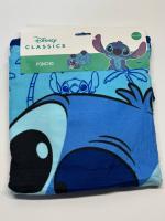 Poncho para Playa Piscina Stitch Azul Oficial 55x110cm infantil de microfibra para niños - details 1