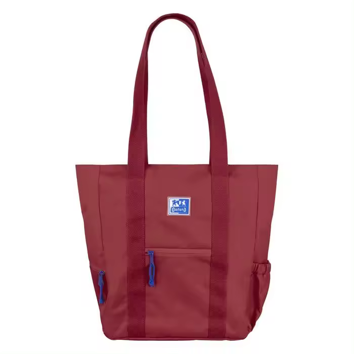 OXFORD BOLSO TOTE BAG OXFORD B-TRENDY 10 SECCIONES 34X31X12 BURDEO B-TRENDY 34x31x2 Cms. - 1