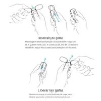 Gafas De Lectura Plegables Con Llavero Protección Anti Luz Azul TR90 Para Ancianos Incluye Estuche Estilo Cuadrado Unisex - details 3