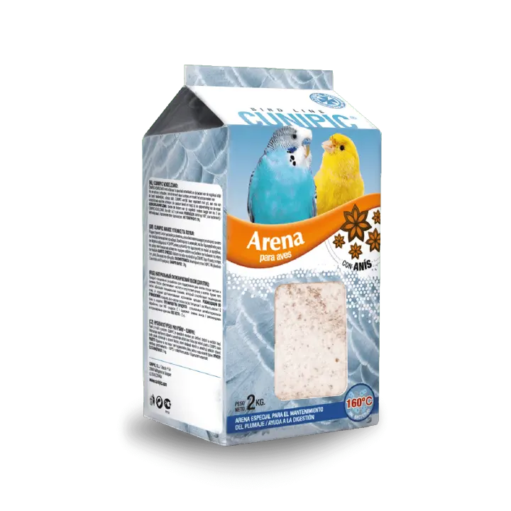 CUNIPIC Arena para Aves Care 2KG - Higiene y Salud para Pájaros Elimina todas las Bacterias en tu jaula 2 KG - 1