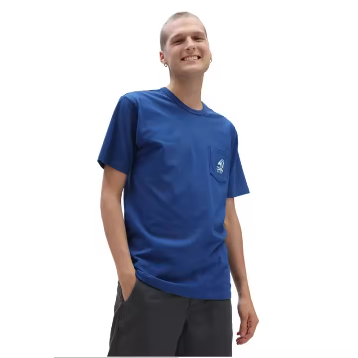 Camiseta azul Vans Bolsillo - 1