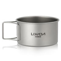 Bol De Titanio Lixada Con Manijas Plegables Contenedor De Alimentos Para Camping Y Senderismo Al Aire Libre Material De Titanio Capacidad 0.4L - details 19