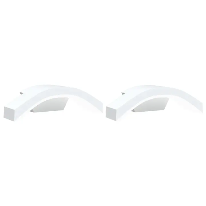 vidaXL Lámparas de pared LED de exterior 2 uds aluminio fundido Color Blanco,  Negro, y mas - 1