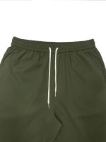 Pantalones Casuales Para Hombre De Color Sólido Con Cinturón Ajustable Y Bolsillos Estilo Regular Y Moda Pantalones Largos De Polyester - details 5