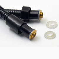 Tubo De Ducha Flexible De Acero Inoxidable Negro/Cromo Alta Resistencia Para Baño Accesorios De Ducha Vía Caliente Y Fría - details 4
