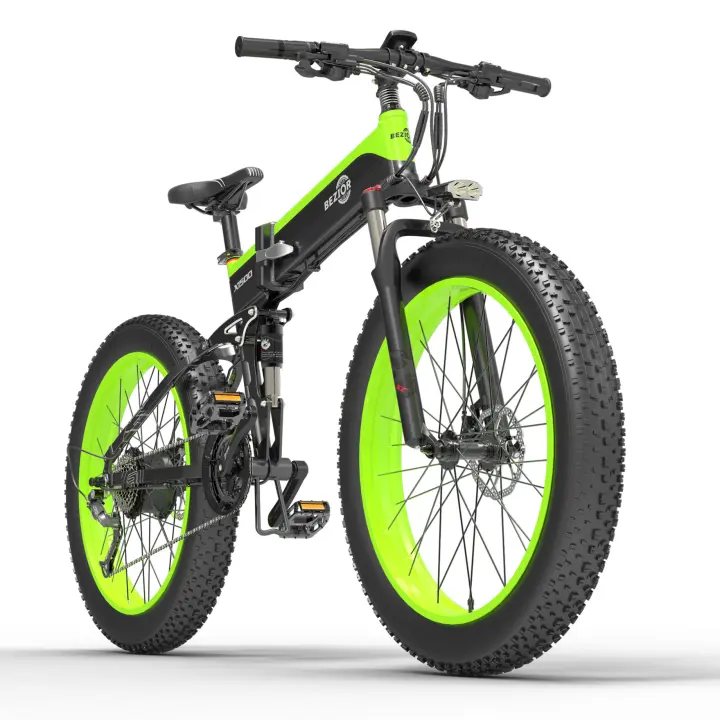 Bezior X1500 NIEVE BICICLETA ELÉCTRICA FAT BIKE 26*4,0 1500W 48V12.8AH PLEGABLE EBIKE FRENO DE FRENO HIDRÁULICO - 1