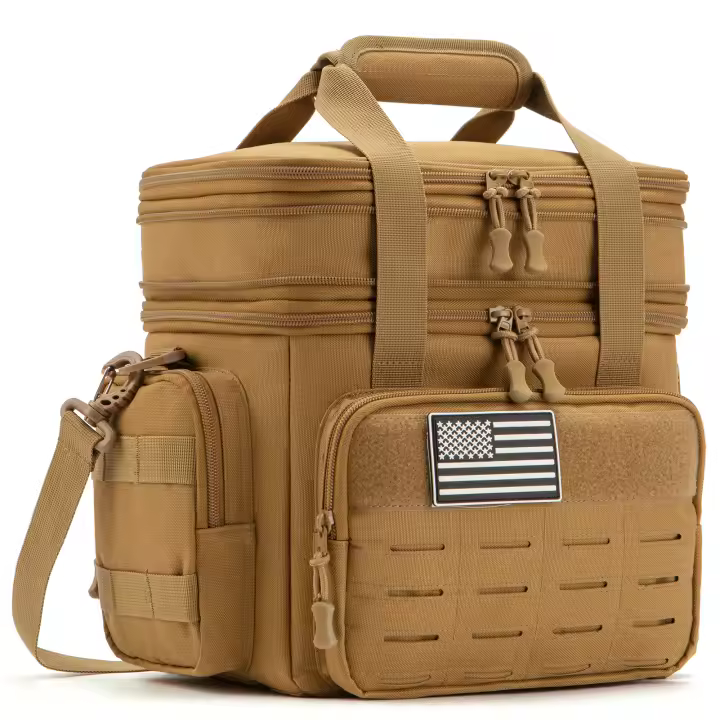 Bolsa Táctica Para Almuerzo Para Hombres Caja De Almuerzo Resistente a La Lechera Aislada Durable Bolsa Térmica Para Camping Y Picnic - 1