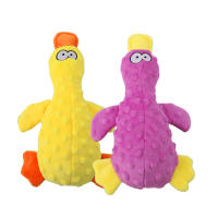 Juguetes De Peluche Divertidos Para Perros Pequeños Y Grandes En Forma De Pato Sonidos Squeaky Juguetes Masticables Interactivos Para Perros - details 3