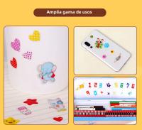 50 Hojas De Pegatinas 3D Para Niños Y Niñas Estímulos Visuales Y Tactiles Para Decoración Y Manualidades Regalo Para Profesores - details 3