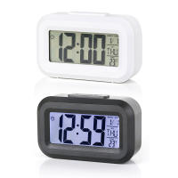Reloj De Alarma Digital LED Con Pantalla Retroiluminada Función Snooze Calendario Y Temperatura Para Oficina Y Hogar - details 10