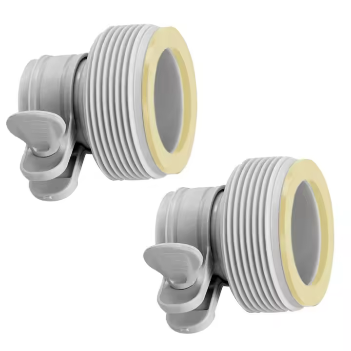 PACK 2 Boquillas Adapdatores Tipo B Para Acoplar Mangueras de 38 mm a Conexiones de 32 mm, Compatiple con Piscinas y Depuradoras INTEX 1,25/1,5 PUL - 1