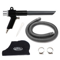 NuoDunco Pistola De Aire Portátil Recogedor De Polvo Y Suciedad Para Coche Herramienta De Limpieza Pneumática Doble Propósito Tamaño 150mm - details 2