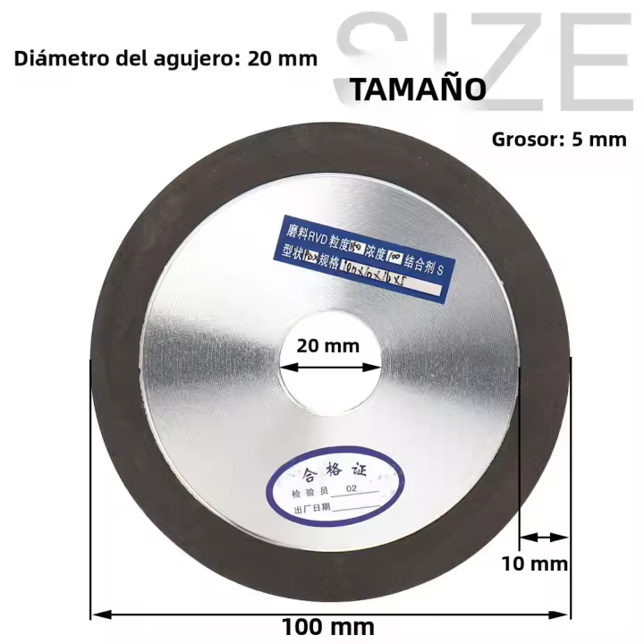 Discos De Pulido De Diamante Para Muela De Tungsteno Apto Para Tratamiento De Metal Y Bricolaje Disco De Corte De Resina Para Amoladora Angular - 1