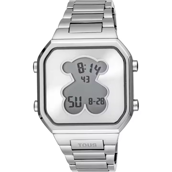 Reloj Tous D-Bear digital con brazalete de acero esfera oso con garantía y packaging oficiales de la firma - 1