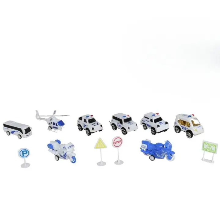 Gerimport Set vehículos de emergencia 12 piezas 38 x 6 x 29 cm - 1