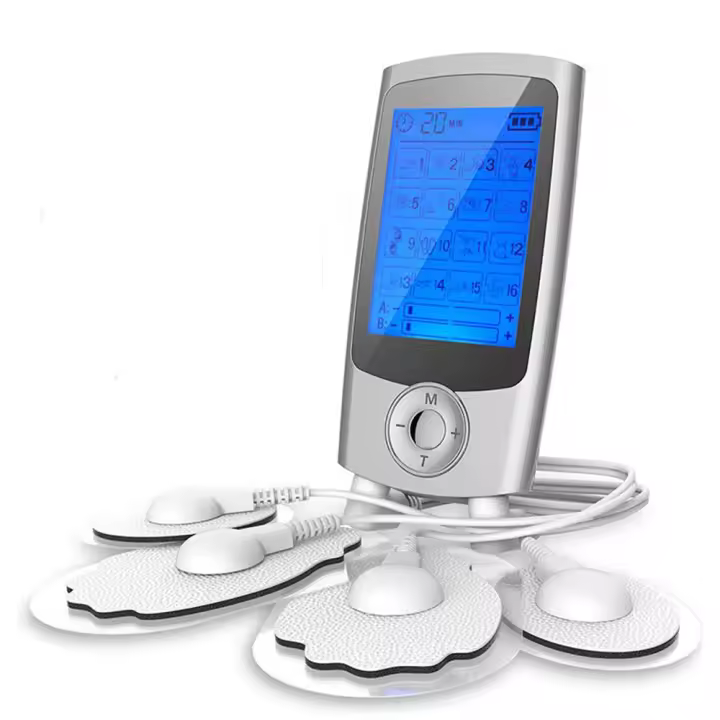 Estimulador Muscular Eléctrico Con 16 Modos Doble Canal EMS TENS Therapy Física Masajeador Corporal Electroestimulador Para Relajación - 1