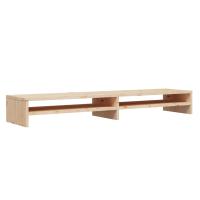 vidaXL Soporte de monitor/ TV madera maciza de pino 100x24x13 cm, Mueble de Salon, Mueble TV, Mueble TV salon, Mesa de TV, Mueble tele - details 0