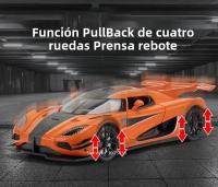 Coche De Juguetes Miniatura 1:24 Con Puertas Abiertas Y Función Retroceso Para Niños Coche Deportivo De Aleación Durable Regalo Ideal Para Niños Mayores De 3 Años - details 10
