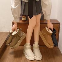 Botas De Nieve Para Mujer Invierno 2025 Edición Coreana De Peluche Alta Calzado Casual Cálido Con Forro De Algodón Grueso - details 15