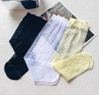 Calcetines Largos De Pies Para Niñas Calcetines De Seda Delgados Para Verano Negro Y Blanco Lolita Adecuados Para Mujeres - details 14