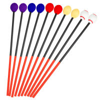 Pareja De Palmas De Batería Para Marimba De Caña De Arce Con Mango Duro Accesorios De Percusión Para Xilofono Y Piano Fibra De Carbono Rojo Azul Amarillo Morado Blanco - details 1