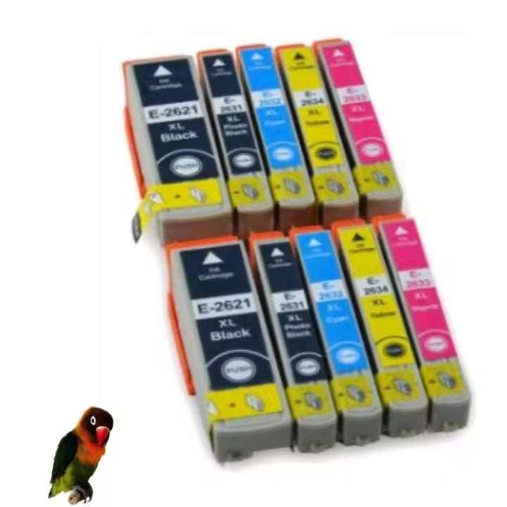 Pack 10 Tintas Compatibles Epson T2621-T2631-T2632-T2633-T2634 26XL - 1