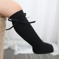 Calcetines Largos Para Niños Con Lazo Bebé Niñas Y Niños Algodón Suave Sólido Cuatro Estaciones Calcetines De Princesa Para 0-7 Años - details 7