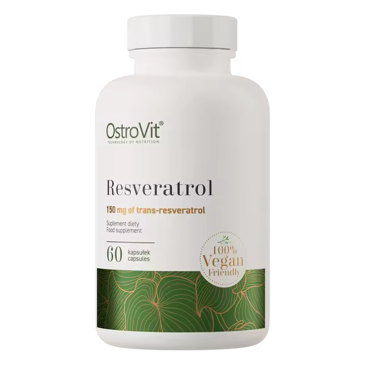 OstroVit Resveratrol 60 cápsulas | 50% trans-resveratrol 🌱 | Suplemento vegano, 300 mg por dosis | Antioxidante natural 🌱| Extracto de Fallopia japonica | OstroVIT | Extracto de Fallopia japonica | Olympus Sport Nutricion - 1