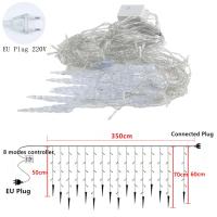 Luz De Encaje LED 3.5M Para Jardín Exterior Impermeable Con 8 Modos Guirnalda De Navidad Para Fiesta Boda Decoración De Vacaciones - details 3