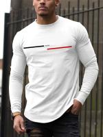 Camiseta De Algodón Puro 100% Para Hombre Estampado De PARIS Cuello Redondo Manga Larga Cómoda Y Casual Para El Verano - details 13