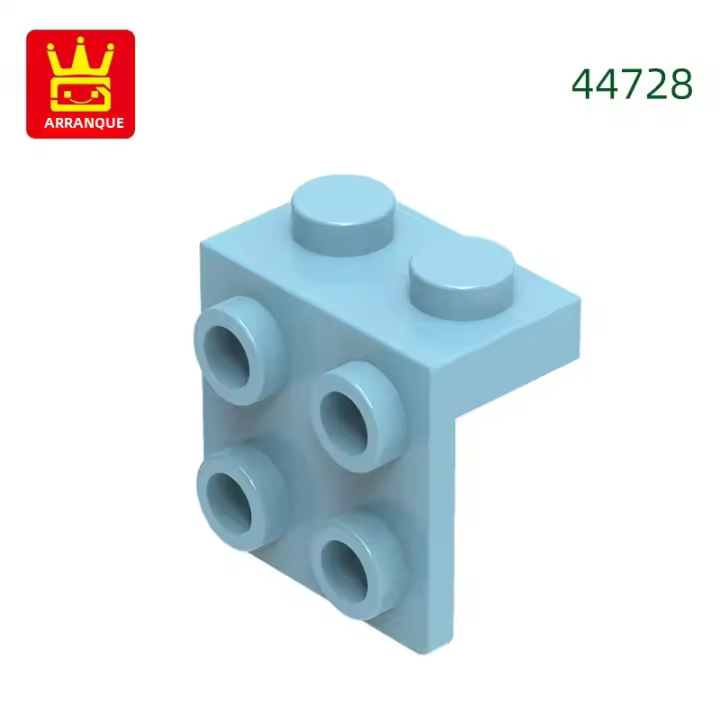 Wange 128Pcs/Lot Bloques De Construcción Compatible Con Legos Para Niños Juguetes DIY De Bloqueado Doble Cara Regalo Caja De Bloques De Ángulo Recto 44728 - 1