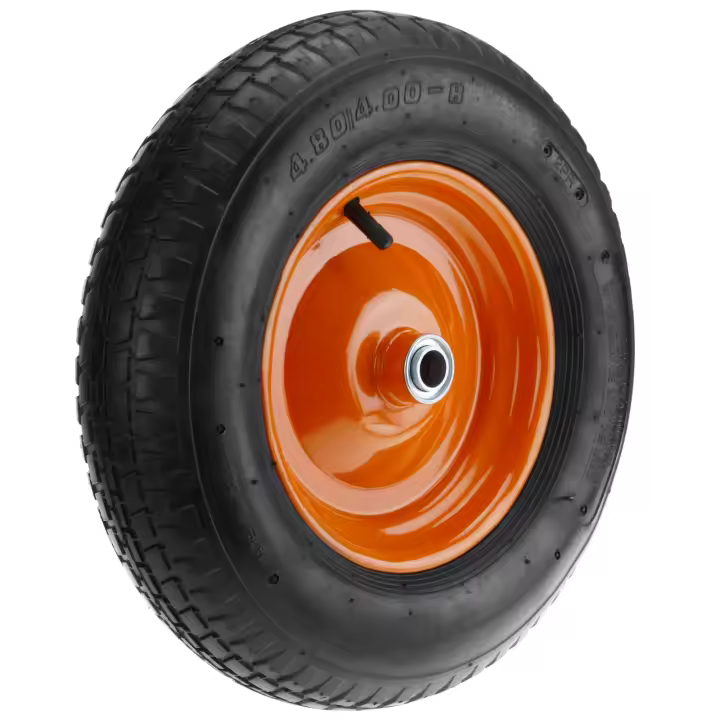 Rueda neumática de carretilla 95 Kg 16x4" 406x102 mm para carros y plataformas de transporte - PrimeMatik - 1