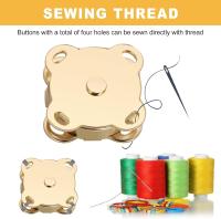 16 juegos de botones magnéticos para coser, 14mm cierres magnéticos sujetadores botones a presión costura en broches para monedero bolso cartera DIY artesanía - details 2