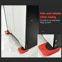 Juego De Herramientas Profesionales Para Muebles Transportador De Ruedas Y Barra Para Mover Pesos Pesados Set De Mano - details 6