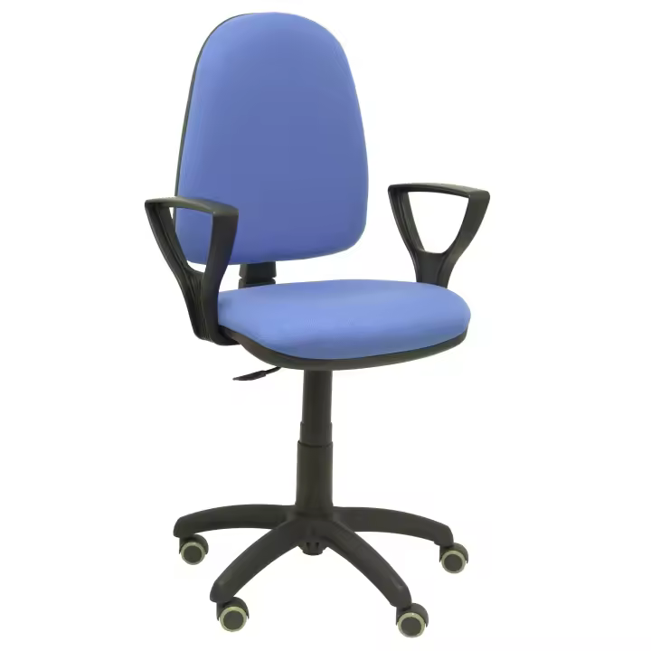 Piqueras Y Crespo Silla de Oficina Ergonómica con Brazos Fijos y Ruedas de Parqué - 1