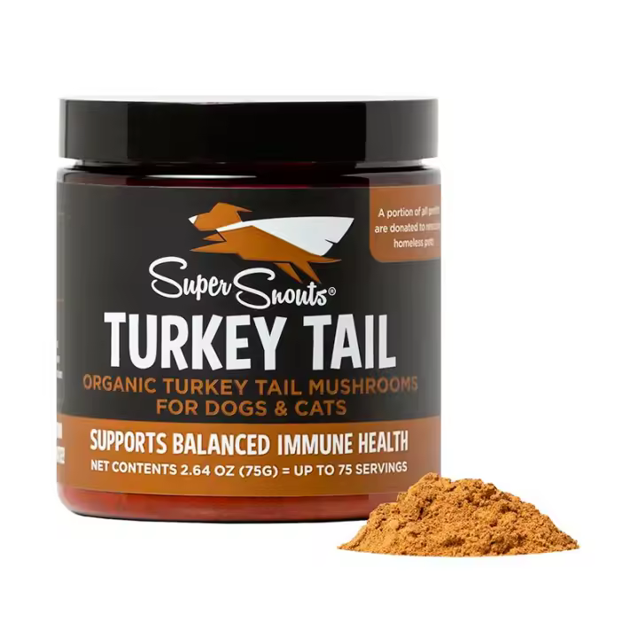 Nevanto Super Snouts Turkey Tail, Cola de Pavo sauplemento para perros y gatos - 1