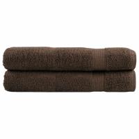 vidaXL Toallas premium 2 uds 100% algodón 100x200 cm 600 gsm Color Gris,  Marrón,  Morado y mas - details 1