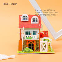 Puzzle De Mano 3D Puzzle De Casa Modelo DIY Juguetes Para Niños Y Niñas Papel Jigsaw Puzzle Regalo De Navidad Para Bebés - details 5