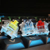 GATERON Teclas De Teclado pro V3 Pre-lubradas Brown Black Blue Silver White Yellow Red 5pin Lineal Clicky Tactile Para MX Mechanical - details 3