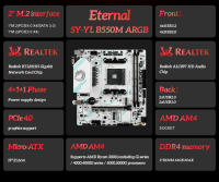 Placa Base Gaming SOYO AMD B550M Con USB3.1 M.2 NVMe SATA3 DDR4 Dual Channel Soporta CPU Ryzen 3000 4000 5000 AM4 Socket - details 1