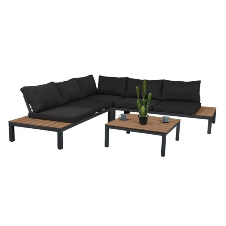 ORION91 - Sofá Esquinero Cómodo y Moderno, con cojines dividido en 3 partes: 2 biplaza x 138,7cm y 1 mesa de centro 71,5cm , Cojines 120cm - SpazioLuzio - 1