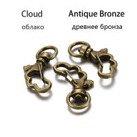 Lote De 10 Llaveros Mixtos De Colores Con Diseños De Luna Perro Gato Delfín Nube Corazón Para DIY Joyería Accesorios De Enlaces Metálicos De Aleación De Zinc - details 7