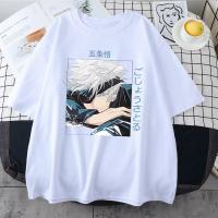 Camiseta Jujutsu Kaisen Anime Gojo Satoru Para Mujer Estilo Casual Verano Manga Corta Deporte Y Running Top De Algodón Y Poliéster - details 3